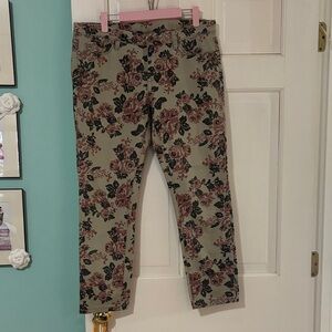 Women’s Blank NYC Floral Jean Bottoms - Pink and Grey